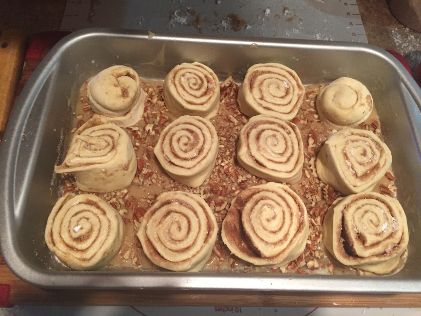 I love these happy spirals.I have all kinds of pictures I have taken over the years of unbaked cinnamon buns.