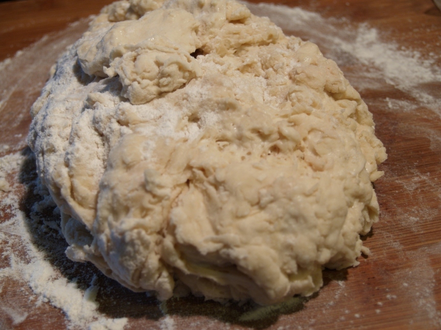 just mixed dough